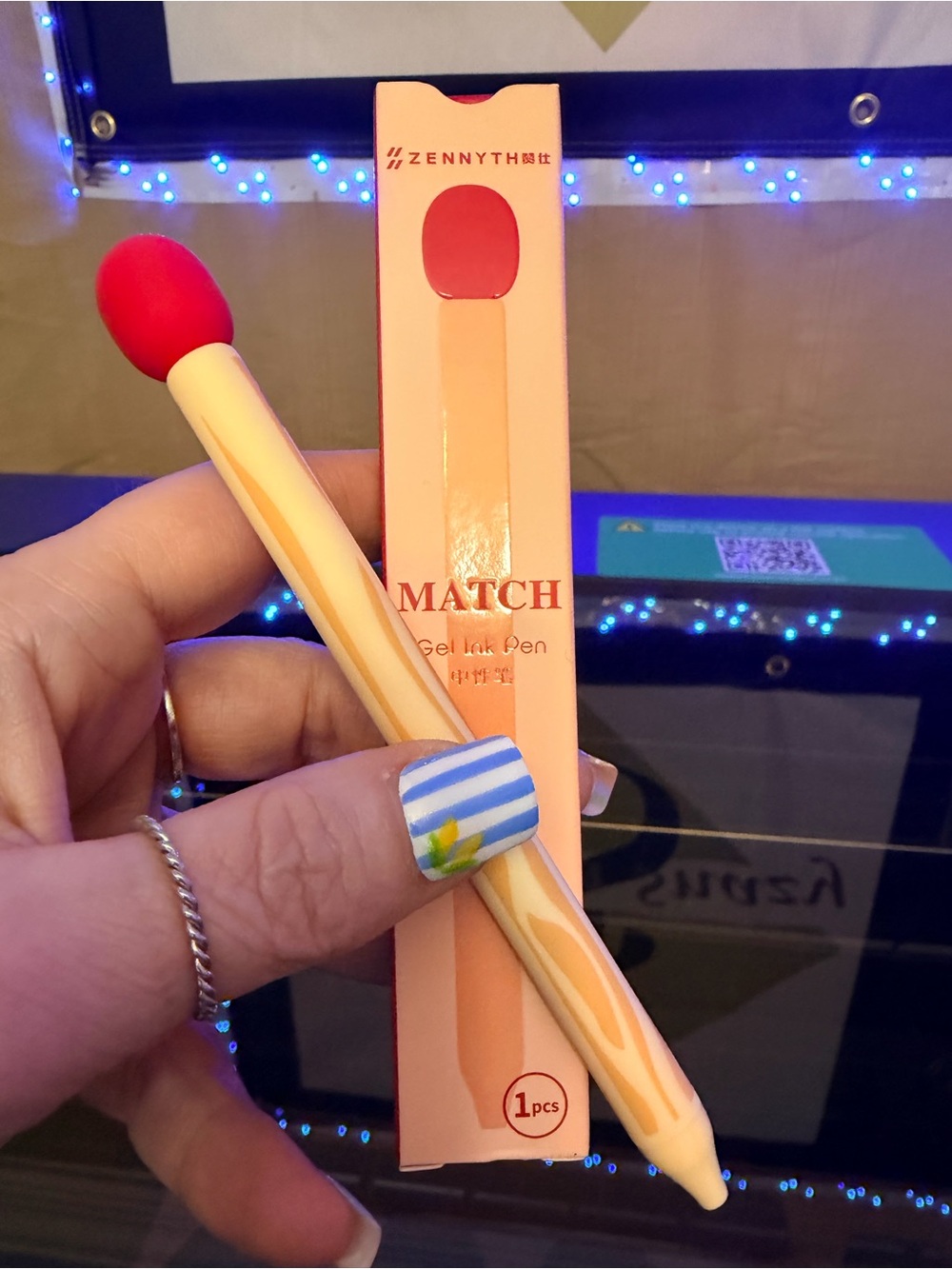 Matchstick Gel Pen New in Box - Picture 1 of 3